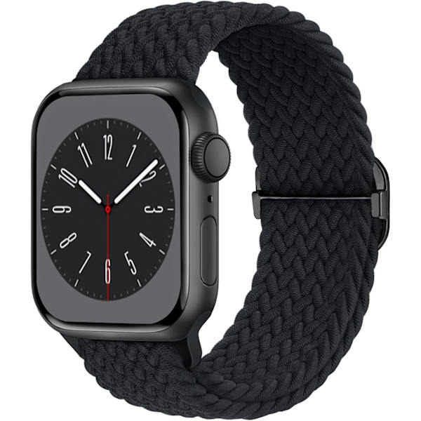 Flätad Solo Loop kompatibel med Apple Watch Band 38 mm