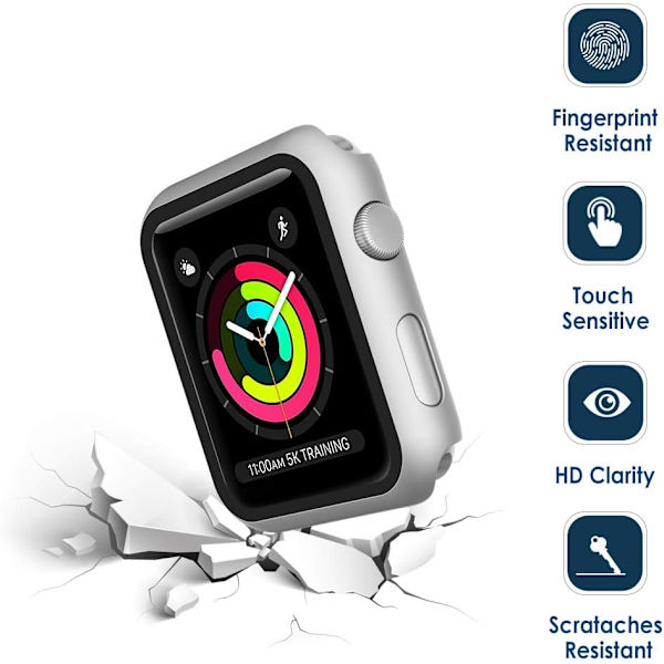 Fodral kompatibelt med Apple Watch Series 3 Series 2 Series 1 38mm,