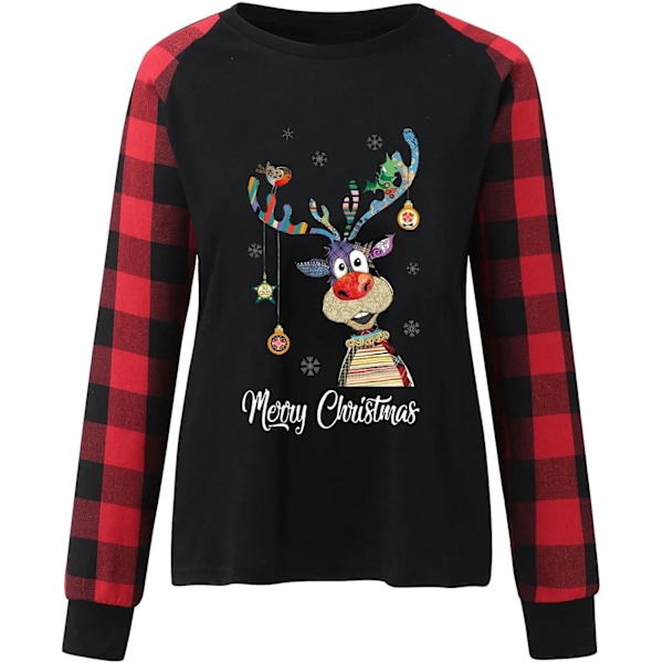 Juletrøjer til kvinder 2023 Efterår Mode Raglan Langærmet Pullover