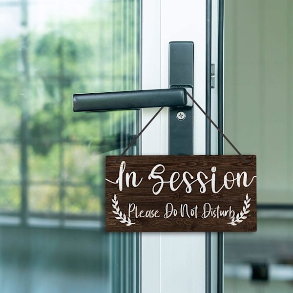 In Session Stör ej Dörrskylt - Dubbelsidig PVC-plakett