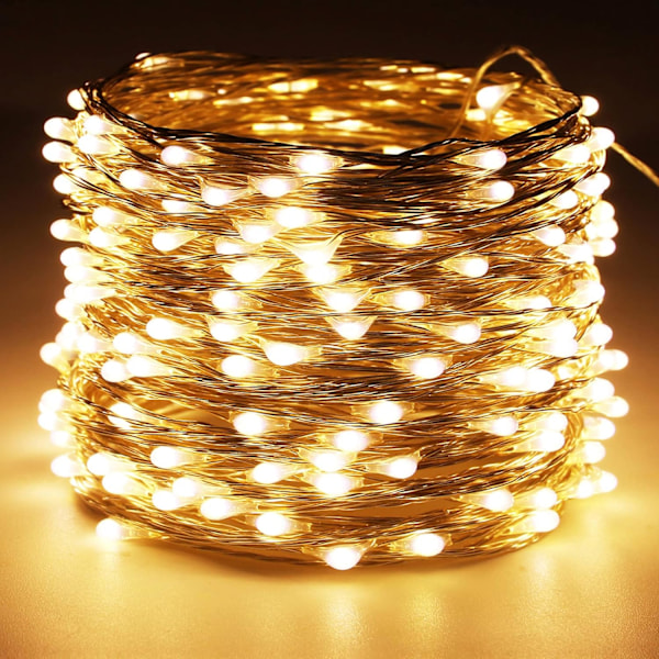 USB-drivna ljusslinga 66 fot 200 LED-slinga med på/av-knapp (varmvit, 2-pack) Varmvit 66 fot 200LED, 2-pack Varmvit 66 fot 200LED, 2-pack