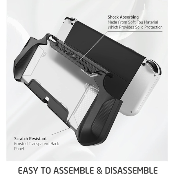 Dockningsbart fodral för Switch Oled 2021, [Blade Series] Tpu Grip