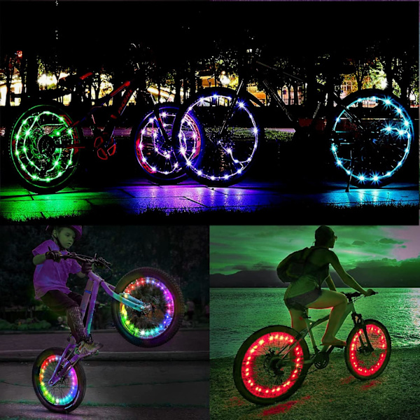 LED Vandtæt Cykelhjul Lys - Nat Cykling Cykelhjul Lys