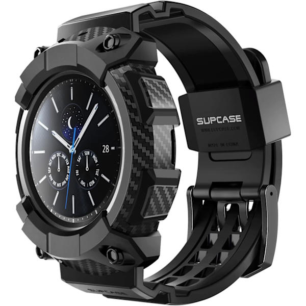 [Unicorn Beetle Pro Series Case til Galaxy Watch 3 [45mm] 2020 Release, Robust Beskyttende Etui med Remme Sort  Sort