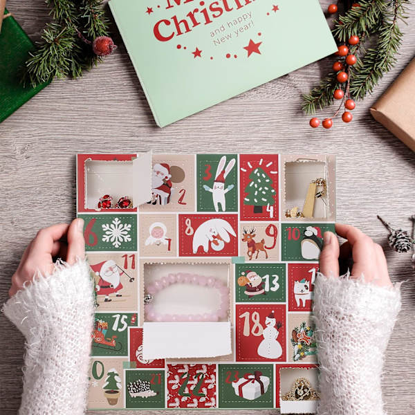Smykker adventskalender til voksne piger kvinder - 24 dages julekalender