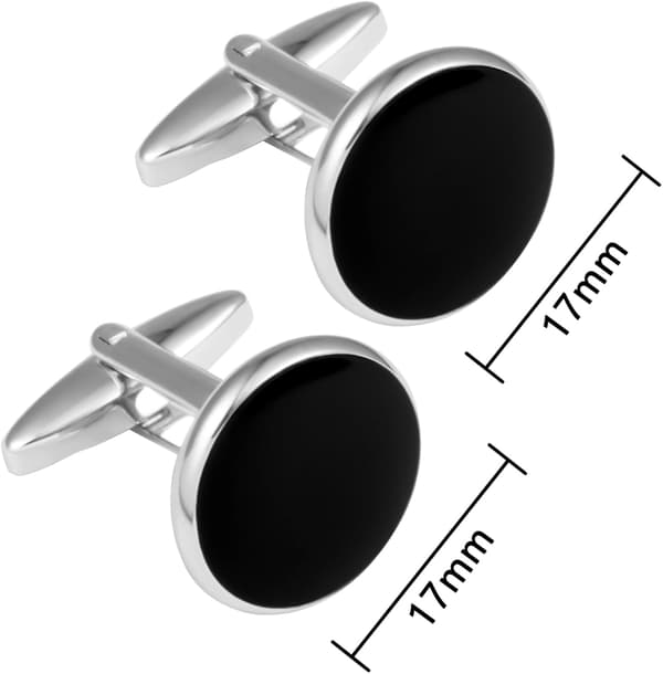 Elegante sølvmansjetknapper til menn Klassisk design til bryllup og forretninger