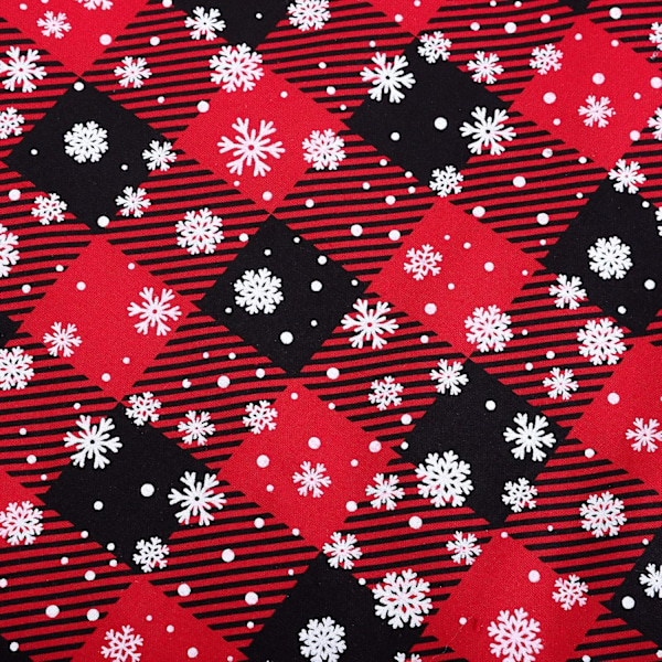 3-delad Buffalo Plaid Snö Mönster Väskor
