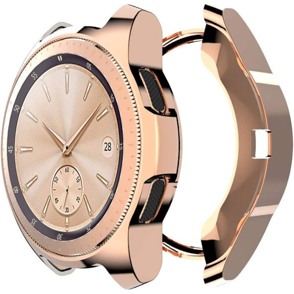 för Samsung Galaxy Watch 42 mm case, mjuk pläterad TPU All-Around