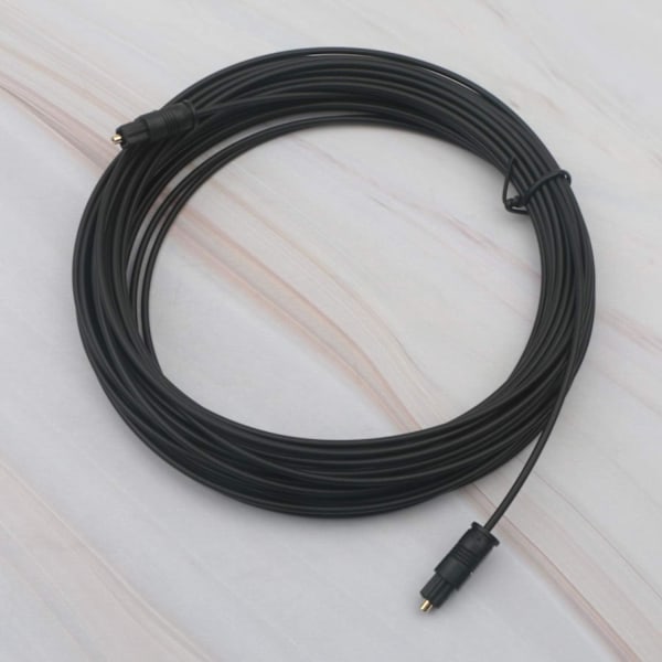 10M Sort Digital Fiberoptisk Lyd SPDIF TosLink Kabel