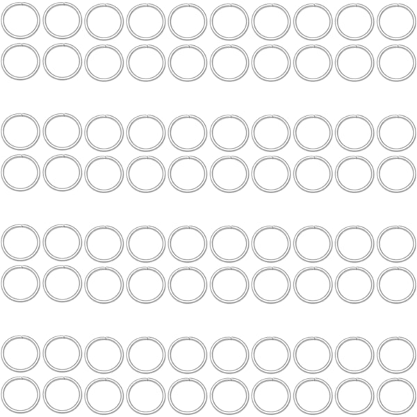 600 stk 4mm sølvfargede åpne hopringer - Tilbehør til smykkeproduksjon