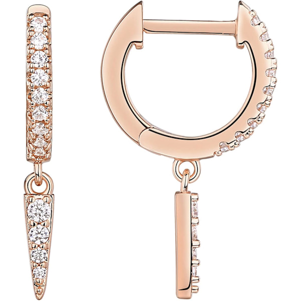 14K Guldpläterad S925 Sterling Silver Post BOHO Drop Lätt/Hängande Huggie