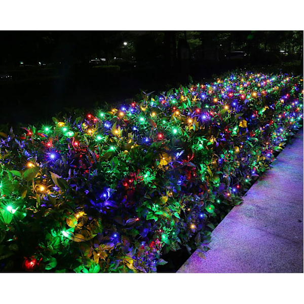 12ft x 5ft 360 LED Julelys Net, 8 Tilstande Busk Netlys Sammenkædelig, Timer, Vandtæt til Juletræer, Buske, Have, Udendørs