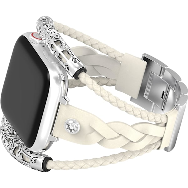 Armband i läder som är kompatibelt med Apple Watch