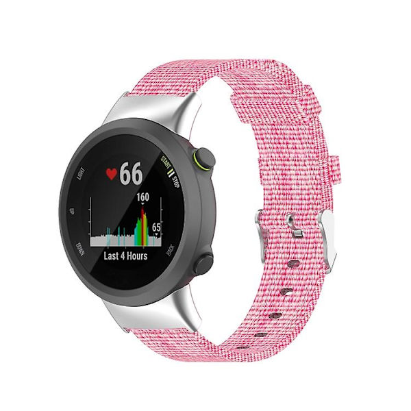 Til Garmin Forerunner 45 / 45s / Swim 2 Universal Nylon Canvas Watch Band ZVX Pink