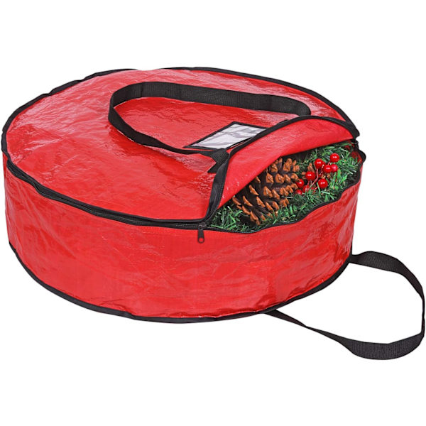 Julekrans Oppbevaringspose 36\" - Garland Holiday Container med Tear