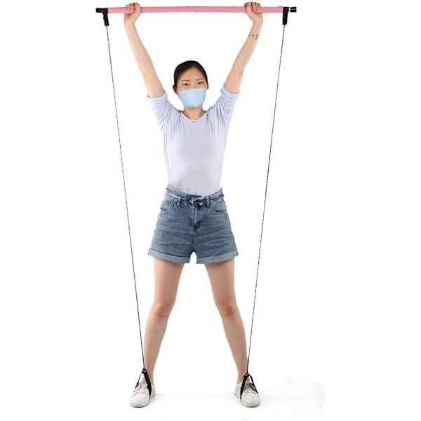 Eercise Stick,  Yga Pulling Rpe Fitness Equipment Hme Full Bdy Wrkut   Multifunctin   Sing Elastic Rds Defult Defult