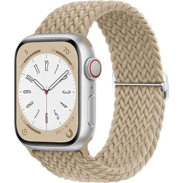 Flätad Solo Loop kompatibel med Apple Watch Band 38 mm