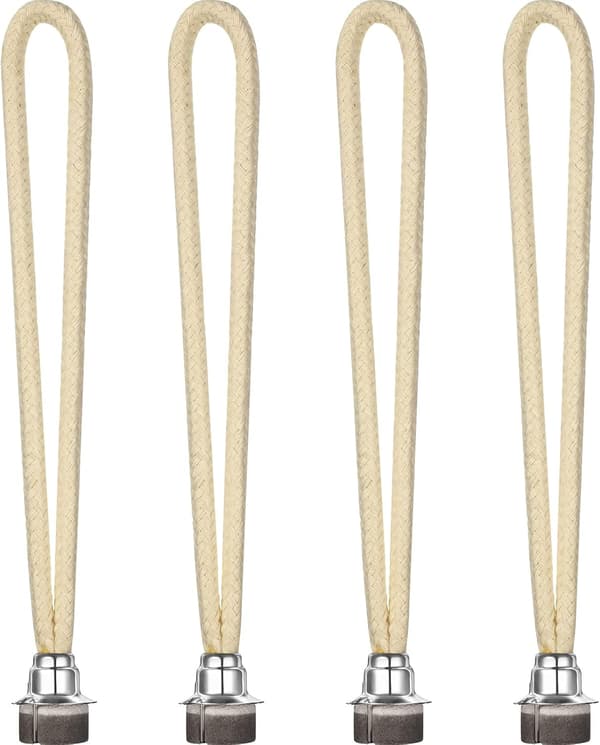 Katalytisk veke erstatning oljelampe veke erstatning katalytisk luftkontroll brennerlamper for brenner diffuser aromaterapi (sølv, 4 stk)