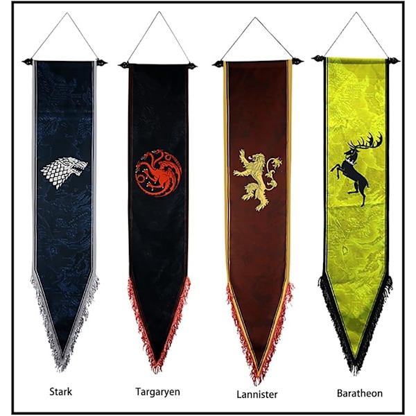 Game GoT Thrones - Game GoT Thrones Stark hus banner 167X33CM Stark Stark