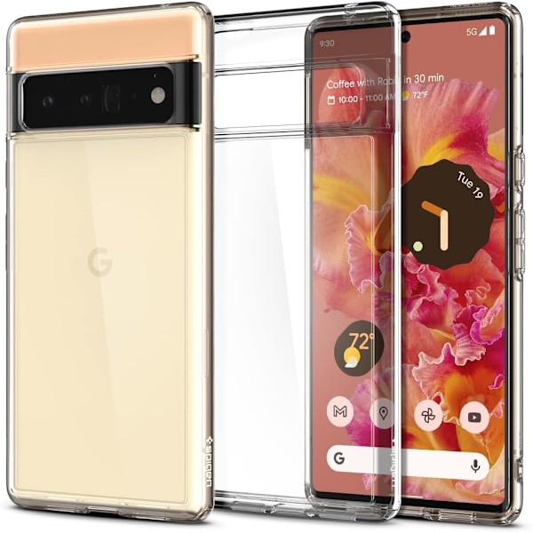 Ultra Hybrid [Anti-Yellowing Technology] Designet for Pixel 6 Pro Deksel (2021) - Krystallklar Krystallklar
