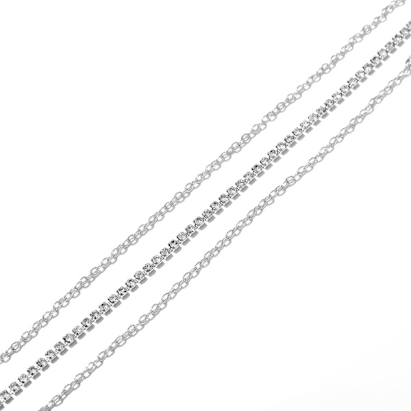 Rhinestone Body Chains Smycken för kvinnor och tjejer Sexiga