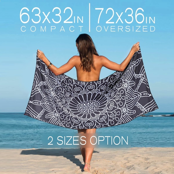 Mikrofiber lette tynde strandhåndklæder til voksne og børn