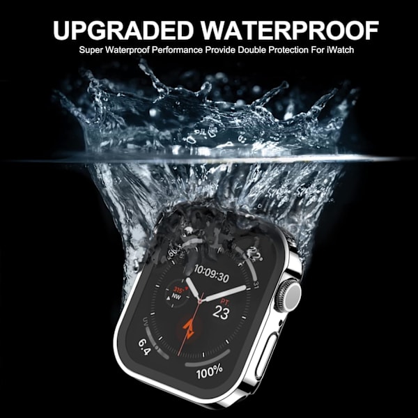 2-pak hårdt etui kompatibelt med Apple Watch 40 mm