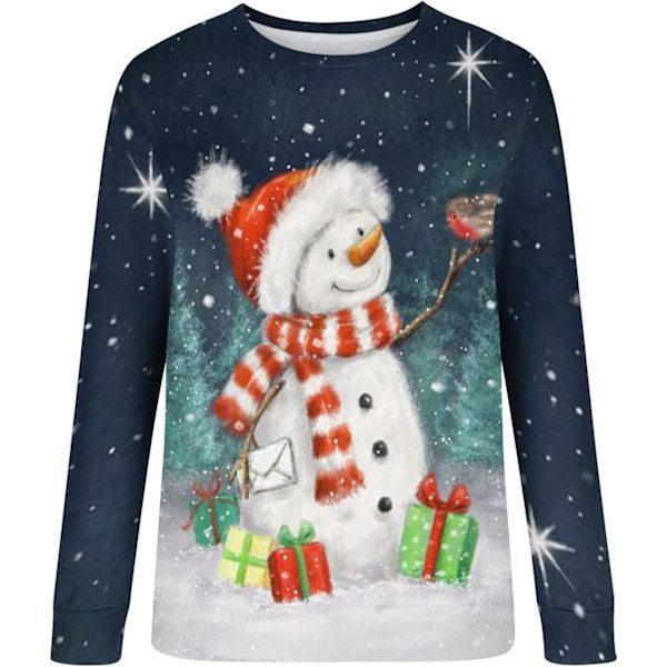 Dame Sweatshirt Casual Grafisk Print T-shirts til Komfort og Stil
