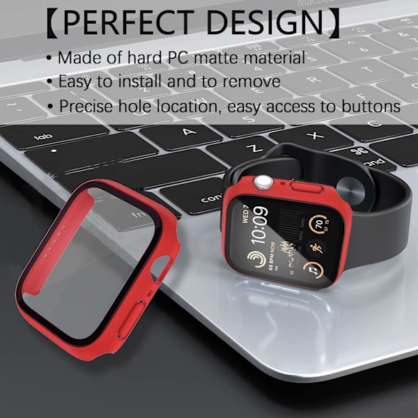 [2 Pack] Fodral Kompatibel med Apple Watch Series 8 / Series 7 41mm