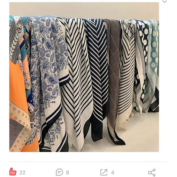 Bandana Halstørklæde Silke Tørklæde Mode Tørklæde Hovedtørklæde Multifunktion