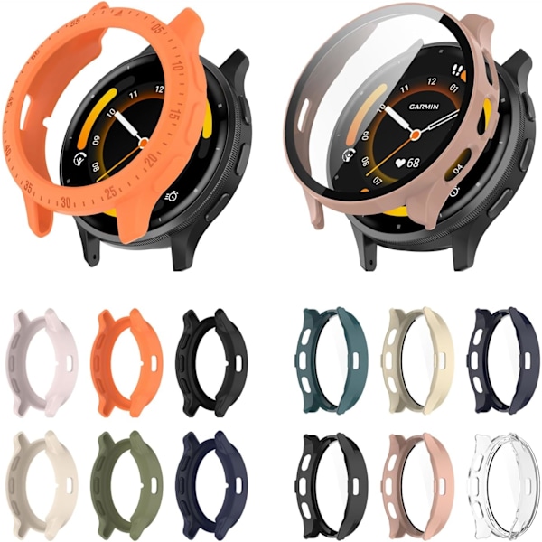 Kompatibel med Garmin Venu 3 TPU Beskyttelsesdeksel - TPU Beskyttende Klokkedeksel Kompatibel med Garmin Venu 3 (Venu 3 Svart) Svart Venu 3