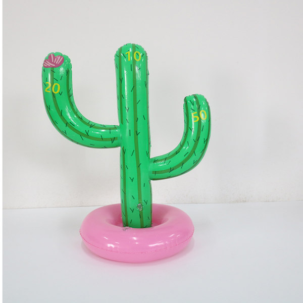 Uppblåsbar Cactus Ring Toss, gratis pump