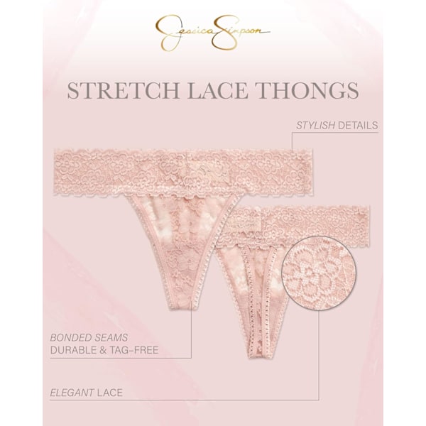 Damunderkläder - 5-pack stretchiga trosor i mikrofiberspets