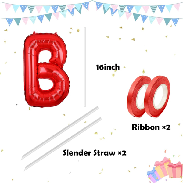 Bokstavballonger 16 tommers mylarfolie