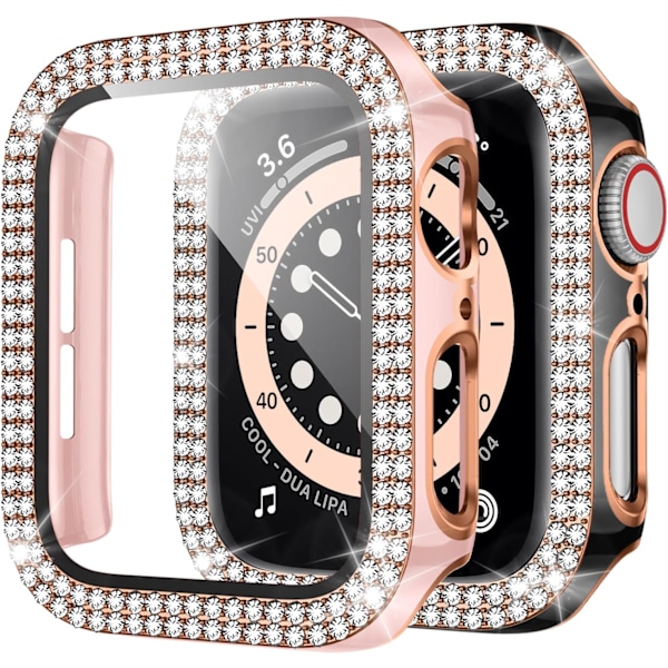 Bling Case Kompatibel med Apple Watch Case 40mm Series 6 5 4 SE med