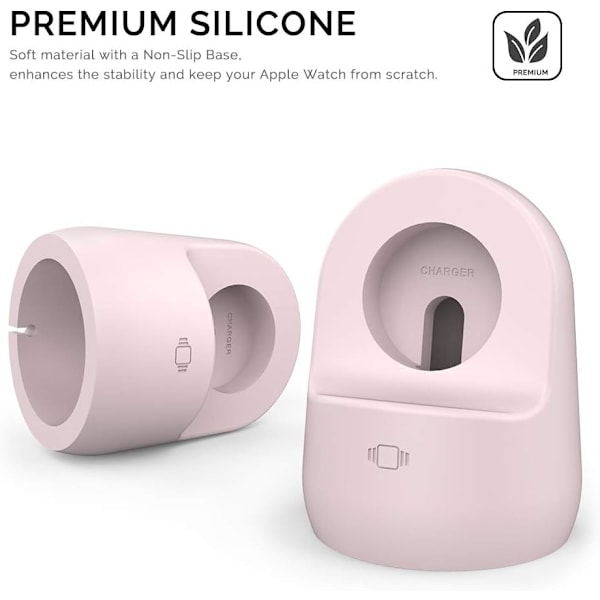 Stativ Silikon Opladningsdock Holder Tilbehør til Apple