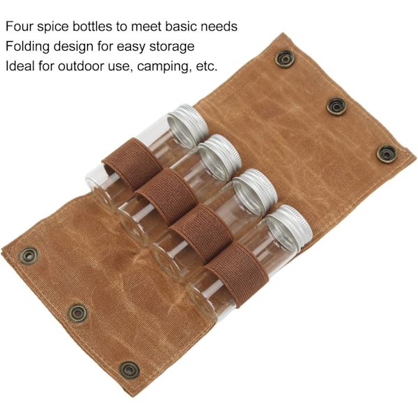 Campingkryddkit - Bärbar kryddskakare krydddispenser