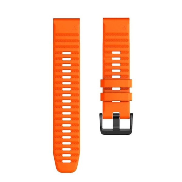 För Garmin Fenix ​​7x Silicone Watch Band EZP Orange