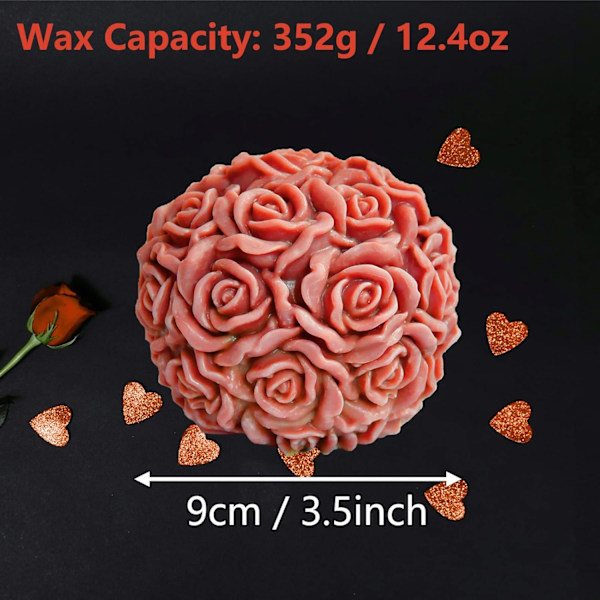 Former for lysproduksjon, Roses 3D silikonsojavax