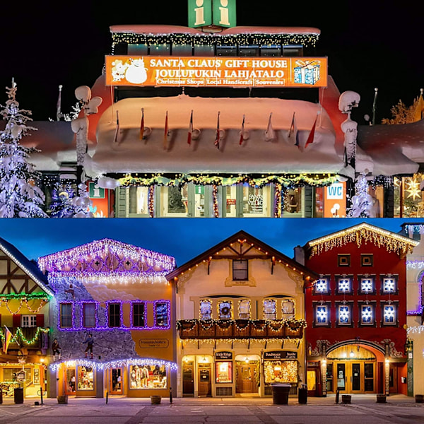 Julelys LED istappgardin fe lys utendørs innendørs hengende lyslenke 32,8 fot 400 LED 8 moduser lys for flerfarget