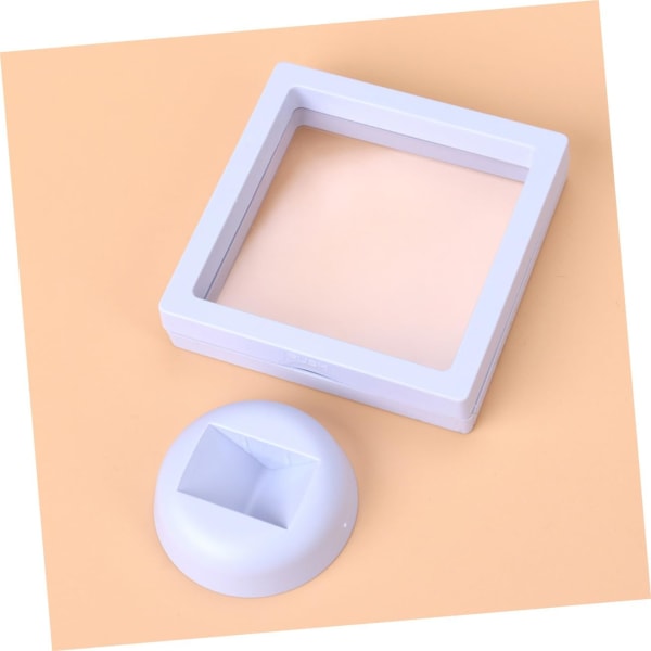 16 stk. Displaystativer Bakker Halskæde Display Holder Armbånd Stativ Smykkeholder Stativ Skræl og Stik Tapet Klar Miniature Display Case Hvid