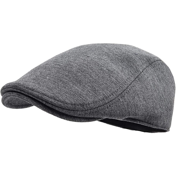 Herr Bomull Newsboy Cap Mjuk Passform Cabbie Hat