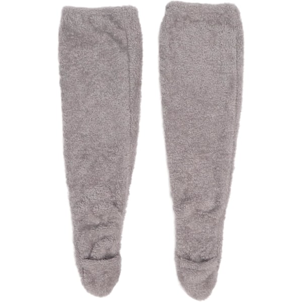 Over Knee Fuzzy Socks - Plush Lange Benvarmere