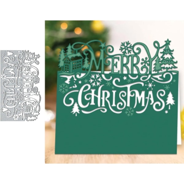 Glædelig jul kant metal die cuts - DIY Scrapbooking Decor