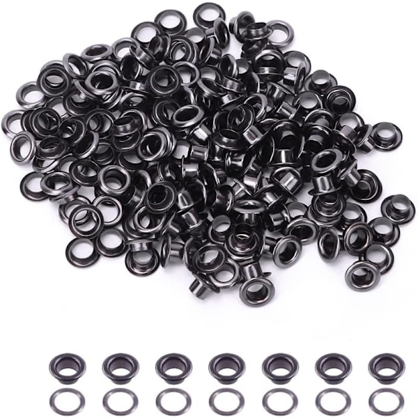 100PCS Metal Brass Grommets Eyelets Kit - for Shoes, Clothes, and Leather Projects