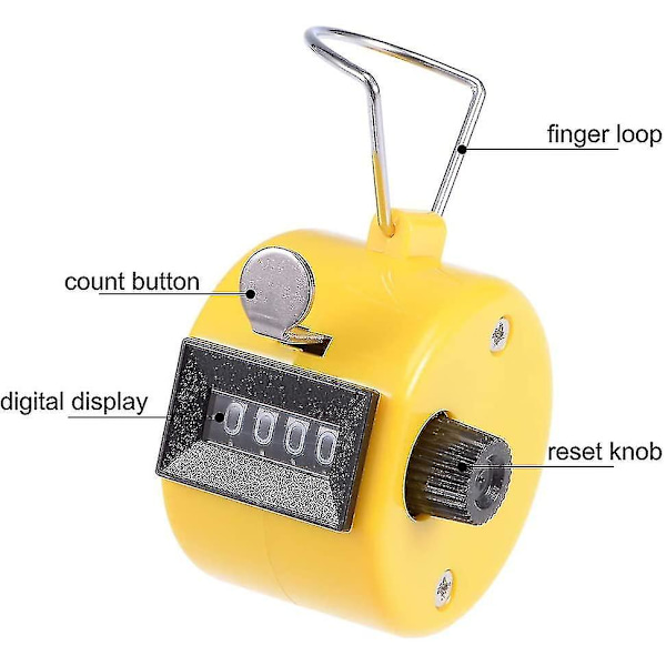 Sourcing Map Rund Base Hånd Tally Counter Tally Counter Mekanisk Palm Click