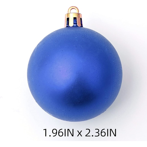 Julgranskulor 60mm/2,36 tum Ornament 4/Set 40 st Osplitterliga Julgranskulor