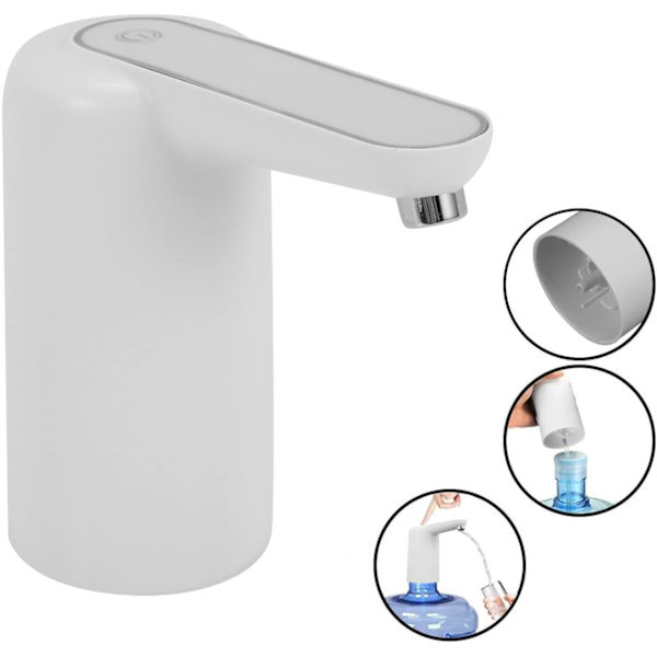 Vattenflaska dispenser, universell USB-laddning, dricka