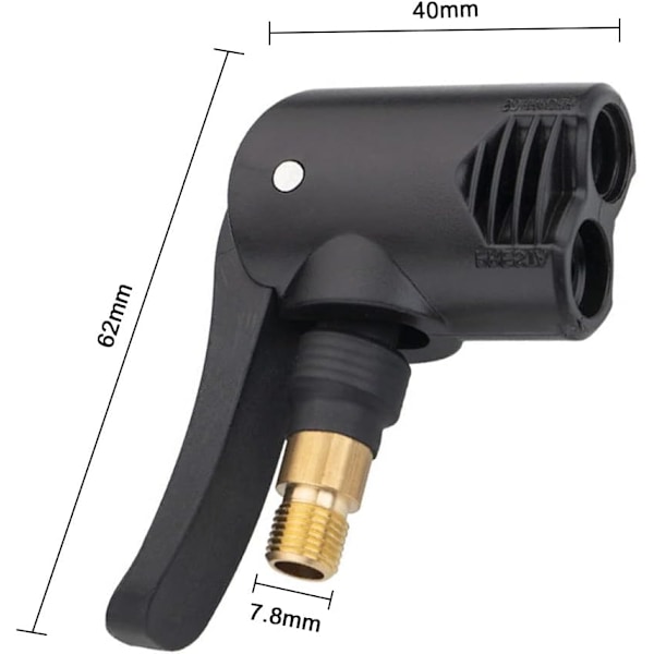 Dubbelhuvud cykelpump Däck luftpump ventiladapter