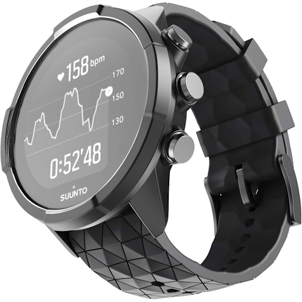 Suunto 9 Spartan/Suunto 9 Titanium rem, blød silikone